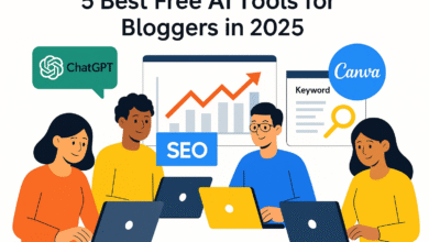 5 Free AI Tools for Bloggers in 2025