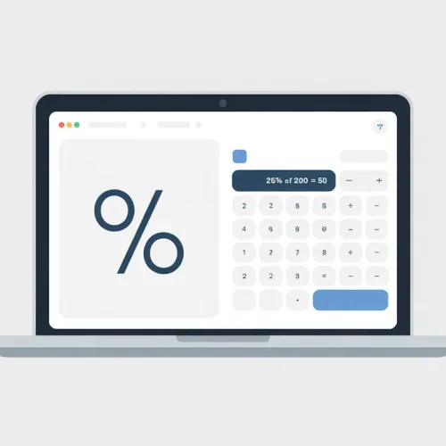 Free online percentage calculator tool